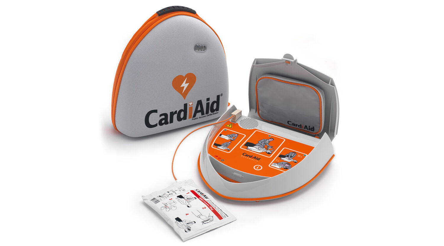 Billede med Cardiaid hjertestarter